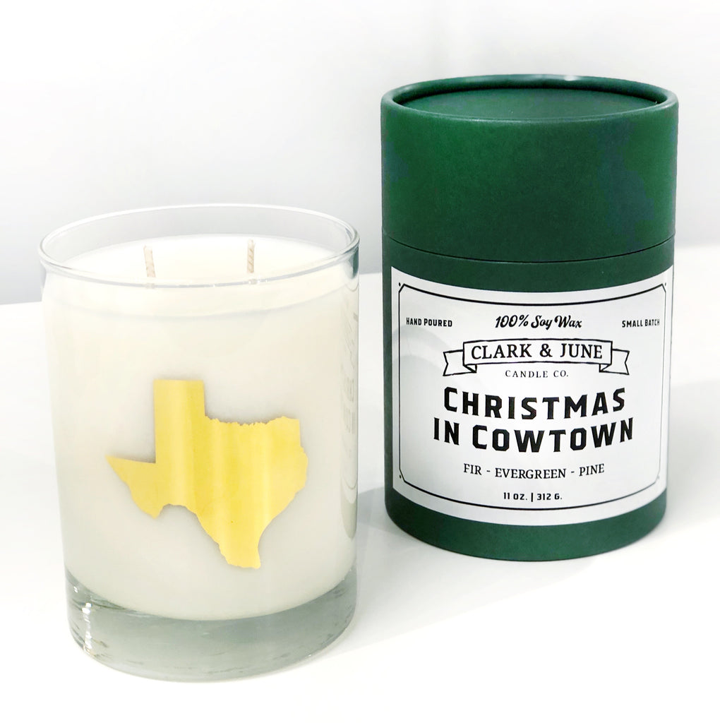 Christmas In Cowtown Cocktail Candle