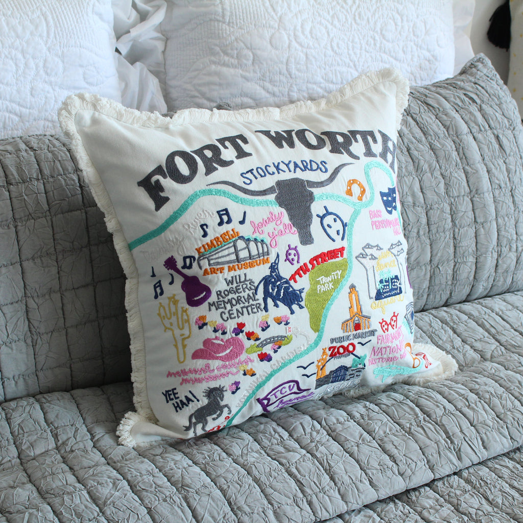 Fort Worth Favorites Pillow with Insert