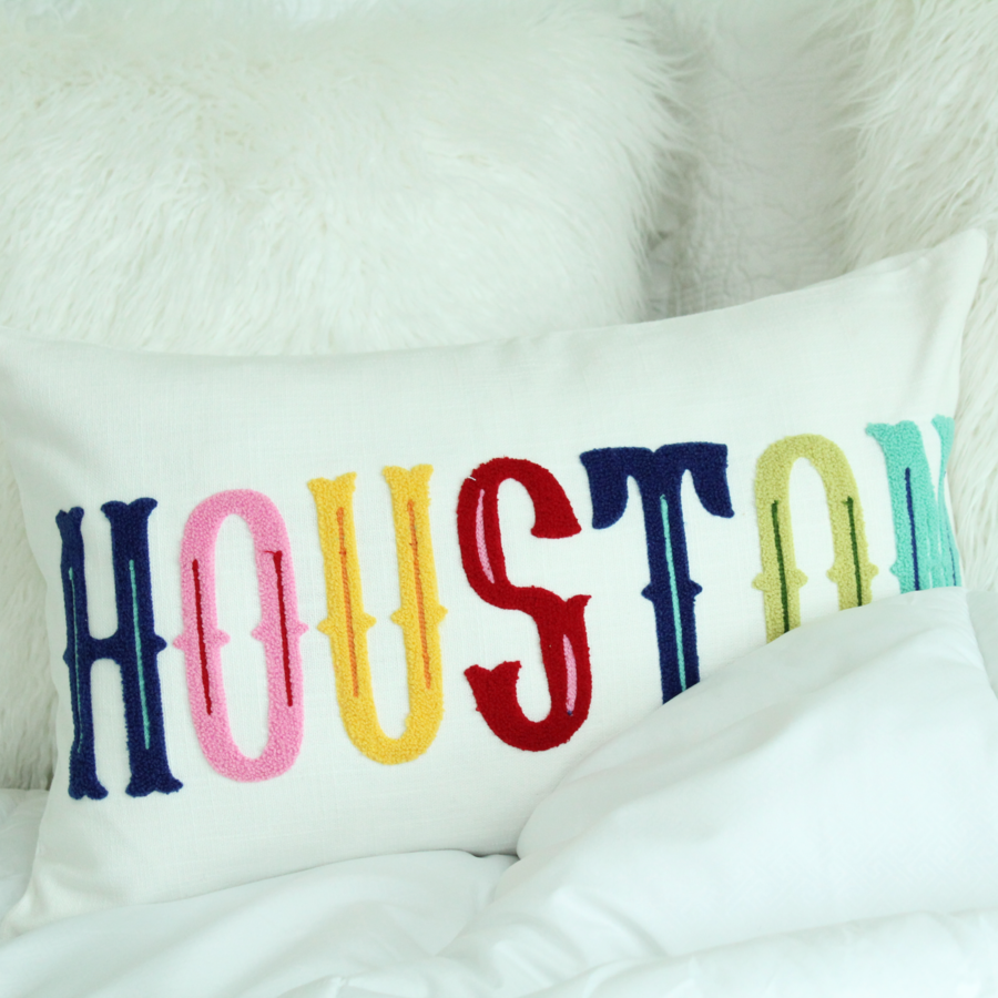 Houston Colors Embellished Lumbar with Insert