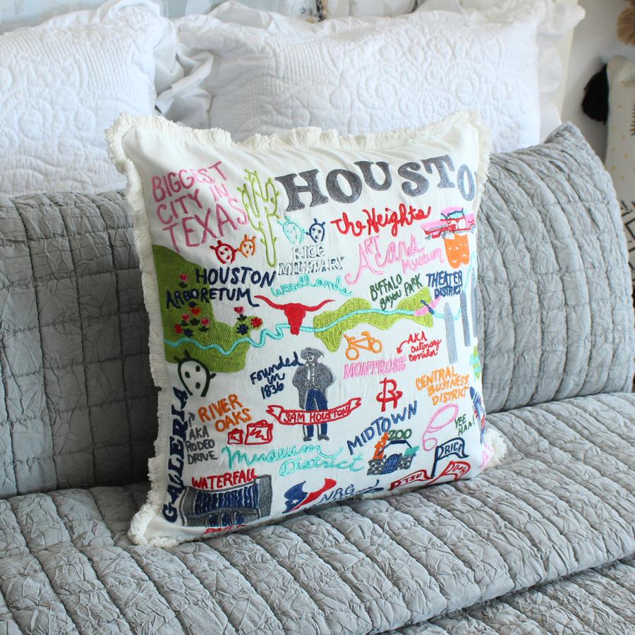 Houston Favorites Pillow with Insert