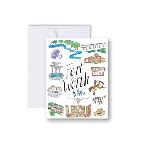 Fort Worth Icons Note Cards