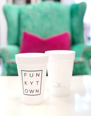 Black Funkytown Styrofoam Cups