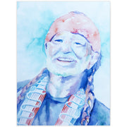 Willie Nelson Watercolor Print